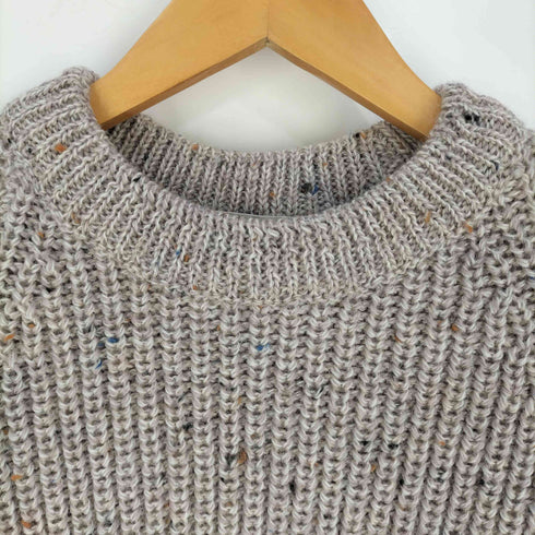 アランクラフト aran crafts 90s アイルランド製 ネップ ローゲージニット メンズ import:S